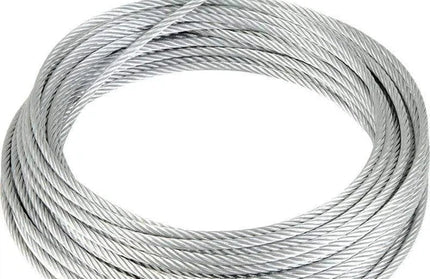 Steel Wire Rope 6x7 Strand GALV-⌀2𝑚𝑚-𝐿100𝑚 Roll