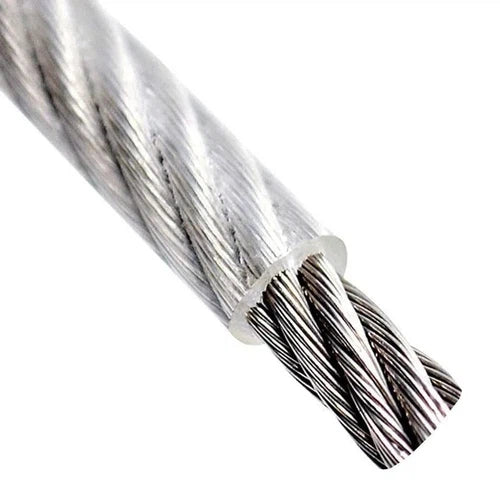 Steel Wire Rope 6x7 Strand GALV PVC Coated »-𝐼⌀2 x 𝑂⌀3𝑚𝑚-𝑝/𝑚eter