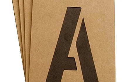 Stencil Letter's & Number's Set Paperboard-50𝑚𝑚