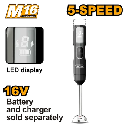 Stick Blender Cordless 𝑀16 iNGCO/decakila-Tool Only