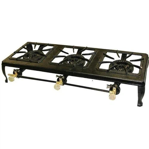 Stove Stove Gas Boiling Table Cast Iron (Flat Packed)-Gas Stove-Totai-3 Burner (L750xW250xH150mm)-diyshop.co.za