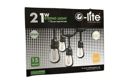 String Light 15m with Bulbs-