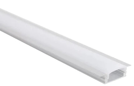 Strip Light Aluminium Profile Flat Bed Recessed-𝑤17.3 x 𝐻17𝑚𝑚 x 𝐿3𝑚