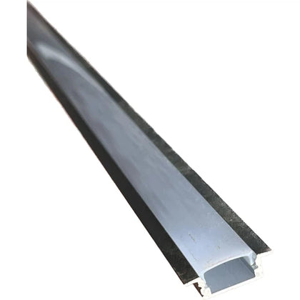 Strip Light Aluminium Profile Flat Bed Recessed-𝑤17.3 x 𝐻17𝑚𝑚 x 𝐿3𝑚-