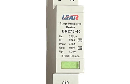 Surge Protection Device AC Slimline DIN Lear-40𝑘𝐴-2𝑃oles