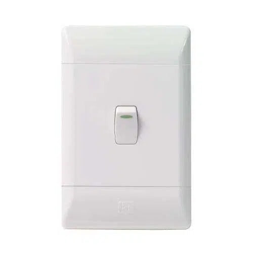 Switch 4x2 CBI-1 Lever 1 Way-White-