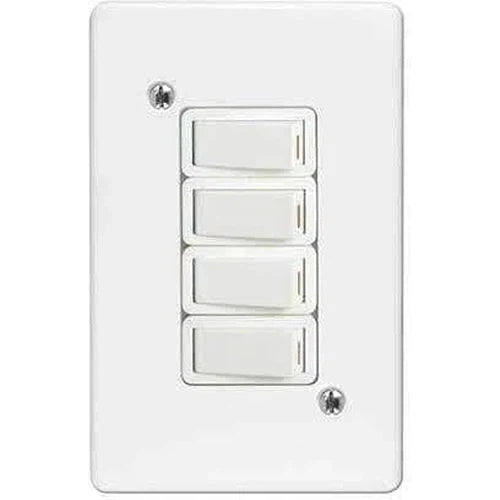 Switch 4x2 Steel Classic Crabtree-Switches-Crabtree-diyshop.co.za