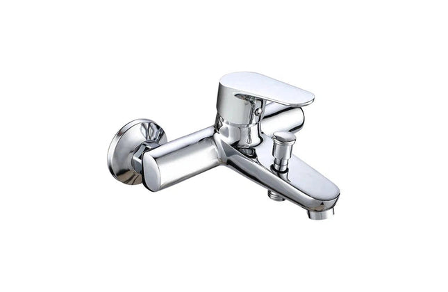 Tap Bath Mixer Rounded Lever-Chrome