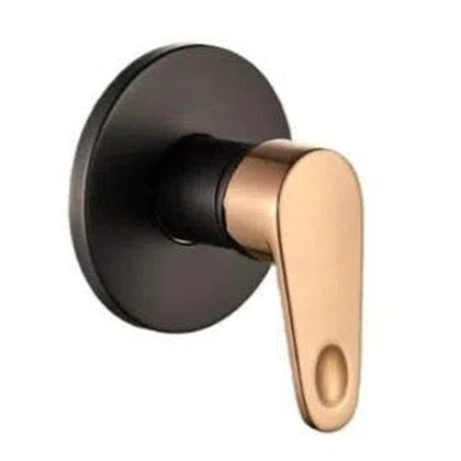 Tap Shower Mixer Rounded Lever-Black/Rose