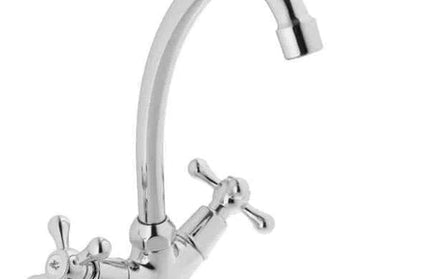 Tap Sink Mixer Deck Victorian Handle-Default Title