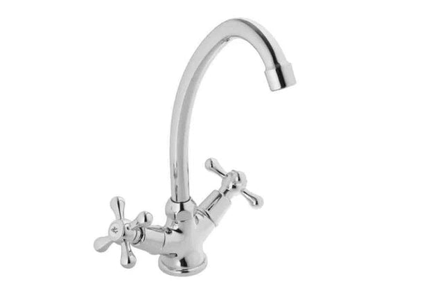Tap Sink Mixer Deck Victorian Handle-Default Title