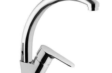 Tap Sink Mixer Round Rounded Lever-Chrome