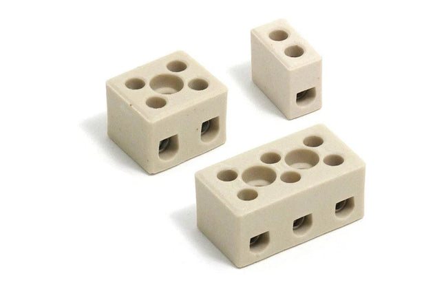 Terminal Connector Block Porcelain-3way 15𝐴 (