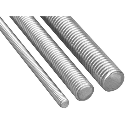 Threaded Rod Electro Galvanized-Nuts & Bolts-Archies Hardware-M6 x ℓ1m [white]-diyshop.co.za