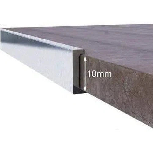 Tile Edge Aluminium Straight-10𝑚𝑚-Silver
