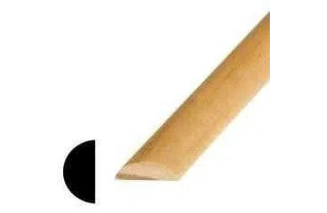 Timber Moulding Half 1/2 Round Pine »-⌀19 x 𝐻10𝑚𝑚 x 𝐿2.4𝑚