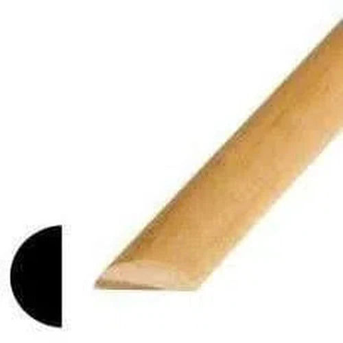 Timber Moulding Half 1/2 Round Pine »-⌀19 x 𝐻10𝑚𝑚 x 𝐿2.4𝑚-