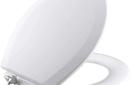 Toilet Seat MDF Chrome Hinge-White
