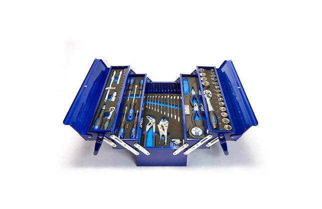 Toolbox Metal Cantilever with Tools 88pc Topline-Default Title