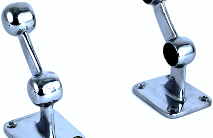 Towel Rail Bracket Twin Chrome Plated-19𝑚𝑚-pair
