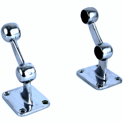 Towel Rail Bracket Twin Chrome Plated-19𝑚𝑚-pair