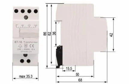 Transformer DIN 230-8/12/16𝑉 Onesto-