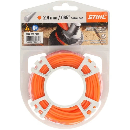 Trimmer Line Round Stihl-Weed Trimmer Blades & Spools-STIHL-Donut Orange ⌀2.4mm x ℓ14.6m-diyshop.co.za