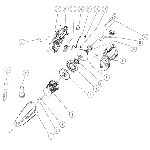 Vacuum Cleaner Cordless 20𝑉 iNGCO-Tool Only-