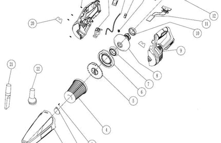 Vacuum Cleaner Cordless 𝑃20ˢ iNGCO-Tool Only-