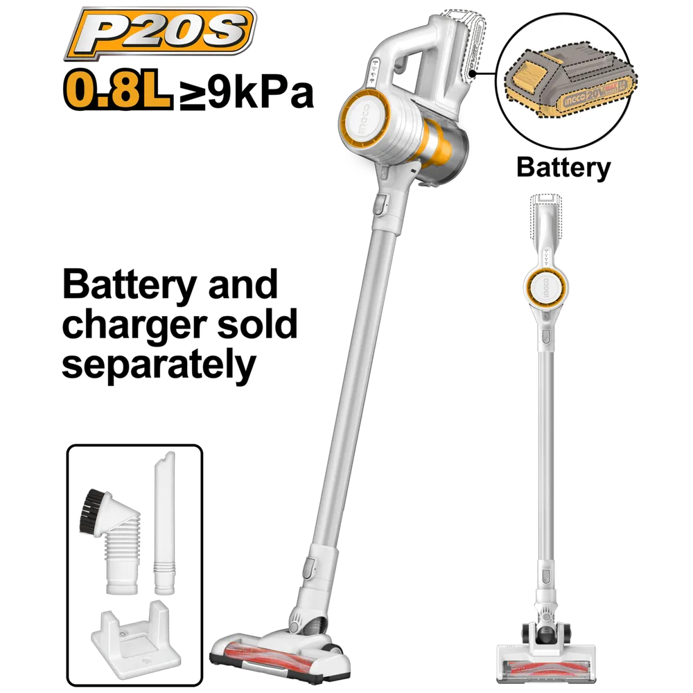 Vacuum Cleaner Stick Cordless 𝑃20ˢ iNGCO-Tool Only-