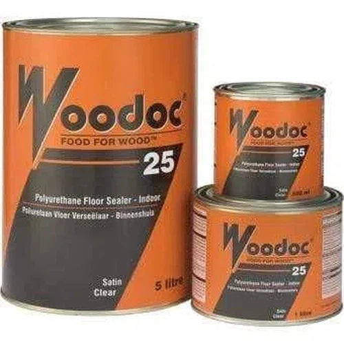 Varnish PU Floor Sealer Woodoc 25-1ℓ-Clear-Satin
