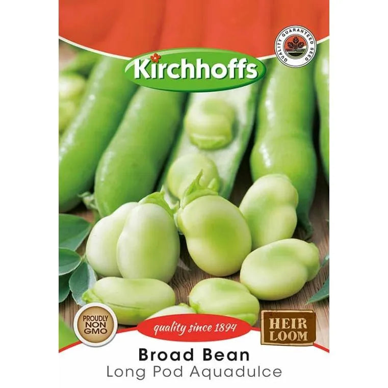 Vegetable Seed Broad Bean Kirchhoffs-Longpod Aquadulce-Picture Packet-