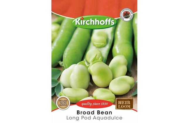 Vegetable Seed Broad Bean Kirchhoffs-Longpod Aquadulce-Picture Packet