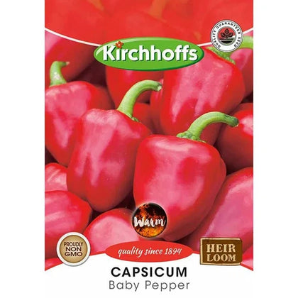 Vegetable Seed Capsicum's Kirchhoffs-Baby Pepper-Picture Packet