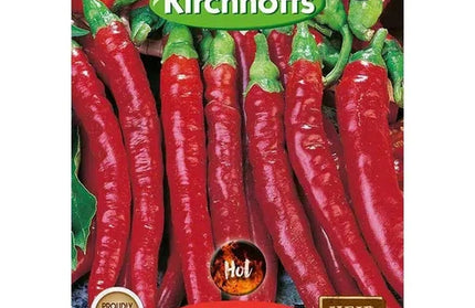 Vegetable Seed Capsicum's Kirchhoffs-Long Red Cayenne-Picture Packet