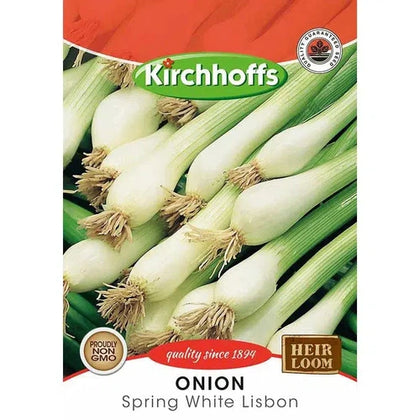 Vegetable Seed Onion Kirchhoffs-Spring White Lisbon-Picture Packet