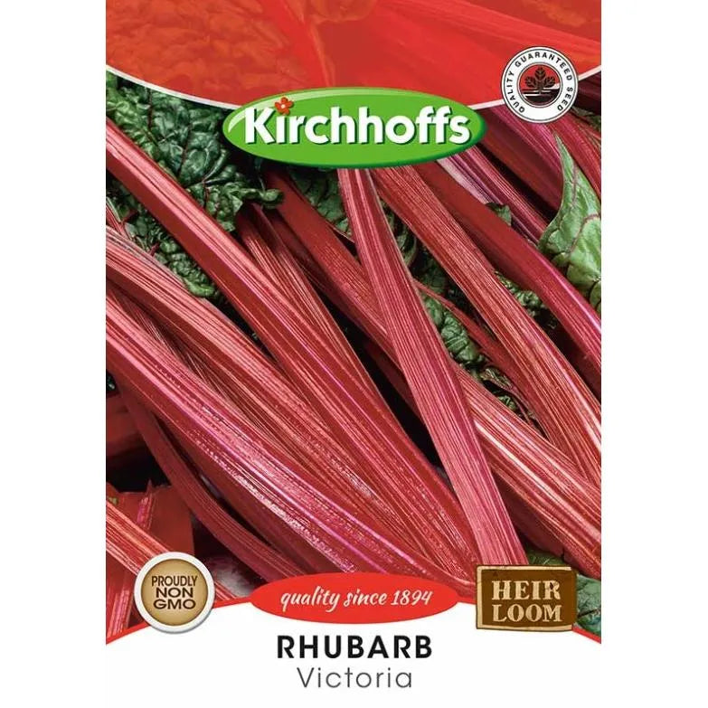 Vegetable Seed Rhubarb Kirchhoffs-Victoria-Picture Packet-