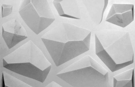 Wall Panel 3D PUⓓ-5005 Glacier-White-2m2(8pc)