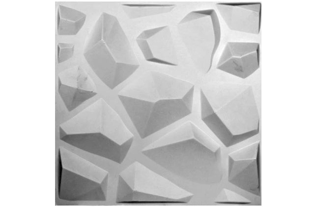 Wall Panel 3D PUⓓ-5005 Glacier-White-2m2(8pc)