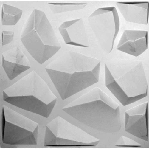 Wall Panel 3D PUⓓ-5005 Glacier-White-2m2(8pc)