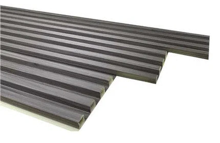 Wallpanel Slatted PVC Woodlook-Grey Oak-𝑤160 x 𝑇22𝑚𝑚 x 𝐿2.9𝑚-𝑝/10
