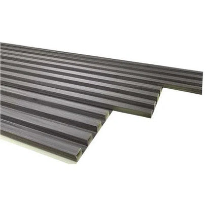 Wallpanel Slatted PVC Woodlook-Grey Oak-𝑤160 x 𝑇22𝑚𝑚 x 𝐿2.9𝑚-𝑝/10