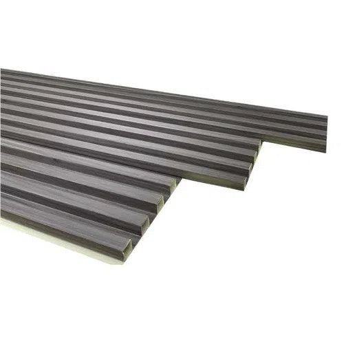 Wallpanel Slatted PVC Woodlook-Grey Oak-𝑤160 x 𝑇22𝑚𝑚 x 𝐿2.9𝑚-𝑝/10
