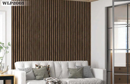 Wallpaper PVC Wall Panel Roll (𝑤530𝑚𝑚x𝐿10𝑚) Wall212-WLP2061 Brown