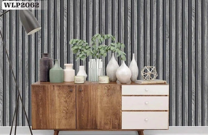 Wallpaper PVC Wall Panel Roll (𝑤530𝑚𝑚x𝐿10𝑚) Wall212-WLP2062 Grey