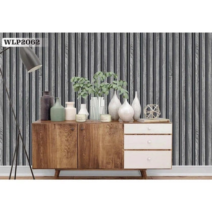 Wallpaper PVC Wall Panel Roll (𝑤530𝑚𝑚x𝐿10𝑚) Wall212-WLP2062 Grey