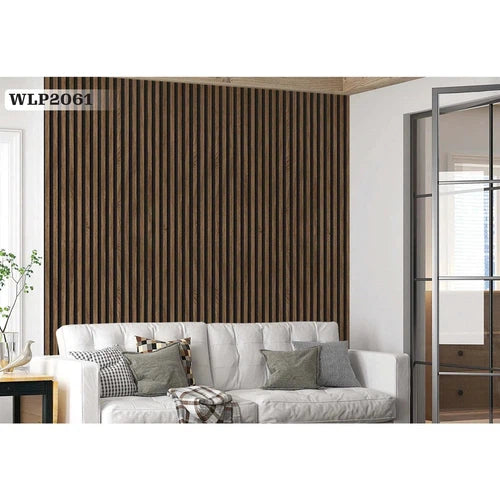Wallpaper PVC Wall Panel Roll (𝑤530𝑚𝑚x𝐿10𝑚) Wall212-WLP2061 Brown-