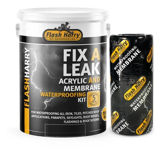 Waterproofing Fix-a-Leak Flash Harry-5ℓ+Membrane-Red-