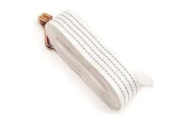Webbing Belt Tie Down with Buckle-50mm x 9m-White/Orange