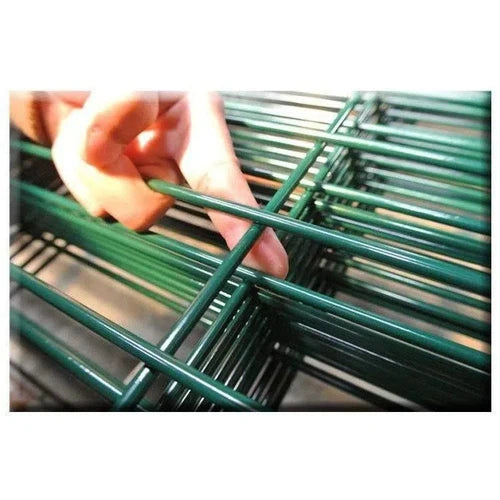 Welded Mesh Flat Panel Boundry-ƒ50x76x𝑇4.0𝑚𝑚 X 𝐻1.8x𝑊3𝑚-EMU Green-